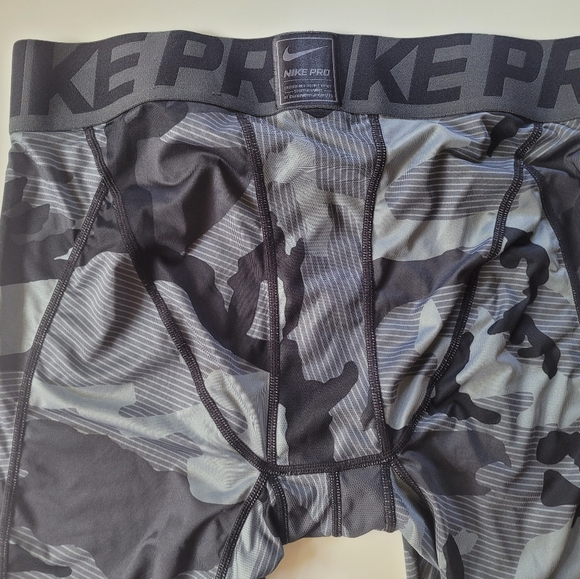 Mens Nike Pro 3/4 leggings Black Camo size medium - Picture 3 of 5